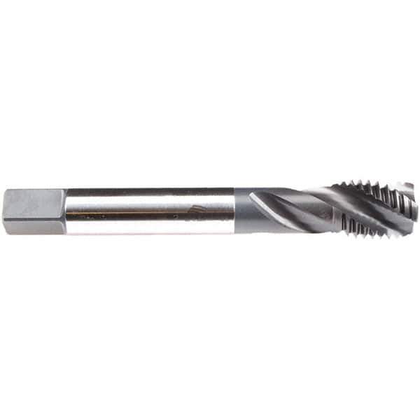 Emuge - M20x2.50 M 3 Flute 6H Modified Bottoming Spiral Flute Tap - High Speed Steel, NE2 Finish, 140mm OAL, Right Hand Flute, Right Hand Thread, Series C4933200 - Apex Tool & Supply