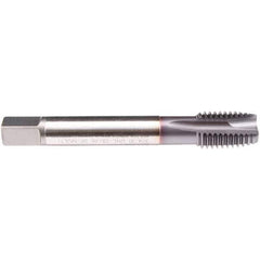 Emuge - M24x3.00 M 3 Flute 6H Plug Spiral Flute Tap - High Speed Steel, TiCN Finish, 160mm OAL, Right Hand Flute, Right Hand Thread, Series C1579300 - Apex Tool & Supply