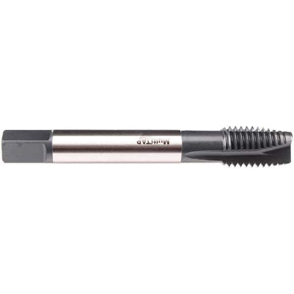 Emuge - 1-8 UNC 4 Flute 2B/3B Plug Spiral Flute Tap - High Speed Steel, NE2 Finish, 6.299" OAL, Right Hand Flute, Right Hand Thread, Series CU497300 - Apex Tool & Supply