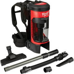Milwaukee Tool - 1 Gal Capacity, Cordless Backpack Vacuum Cleaner - Apex Tool & Supply