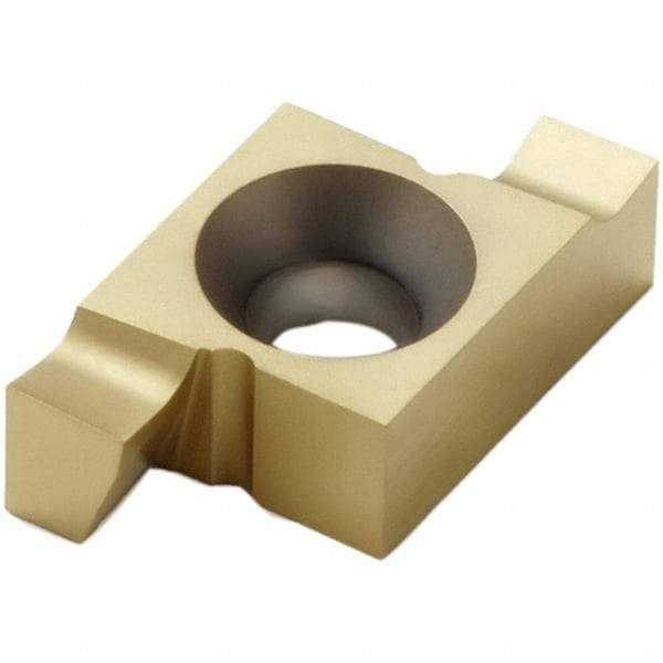 Seco - 2.510EA Grade CP30, 2.5mm Cutting Width Carbide Grooving Insert - 2.5mm Max Depth of Cut, Right Hand, TiN/TiCN Finish - Apex Tool & Supply