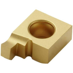 Seco - 2..659NR2 Grade CP30, 2.65mm Cutting Width Carbide Grooving Insert - 2.65mm Max Depth of Cut, Right Hand, TiN/TiCN Finish - Apex Tool & Supply