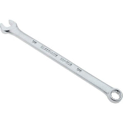 Blackhawk by Proto - 1/4" 12 Point Offset Combination Wrench - 15° Offset Angle, 4" OAL, Steel, Satin Finish - Apex Tool & Supply