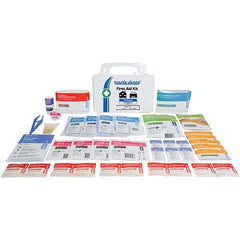 PRO-SAFE - 70 Piece, 10 Person, Industrial First Aid Kit - Plastic Container - Apex Tool & Supply