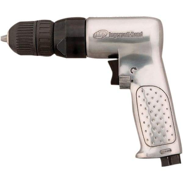 Ingersoll-Rand - 3/8" Reversible Keyless Chuck - Pistol Grip Handle, 2,000 RPM, 0.5 hp, 90 psi - Apex Tool & Supply