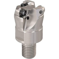 Seco - 23mm Cutting Diam, 6mm Max Depth of Cut, Modular Connection Indexable Copy End Mill - 3 Inserts, RP.. 1204 Insert, 217.29-06 Toolholder, Steel, Through Coolant - Apex Tool & Supply