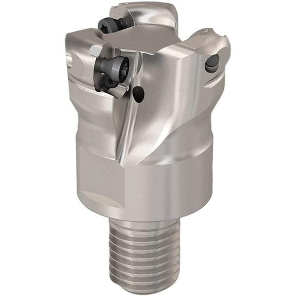 Seco - 26.1mm Cutting Diam, 6mm Max Depth of Cut, Modular Connection Indexable Copy End Mill - 3 Inserts, RP.. 1204 Insert, 217.29I-06 Toolholder, Steel, Through Coolant - Apex Tool & Supply