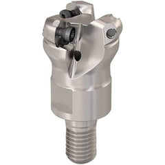 Seco - 19.75mm Cutting Diam, 6mm Max Depth of Cut, Modular Connection Indexable Copy End Mill - 3 Inserts, RP.. 1204 Insert, 217.29I-06 Toolholder, Steel, Through Coolant - Apex Tool & Supply