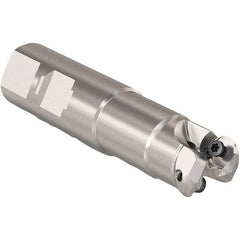 Seco - 13mm Cutting Diam, 25mm Shank Diam, 6mm Max Depth of Cut, Weldon Shank Indexable Copy End Mill - 2 Inserts, RP.. 1204 Insert, 217.29I-06 Toolholder, Steel, Through Coolant - Apex Tool & Supply