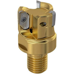 Seco - 1-1/2" Cutting Diam, 7.5mm Max Depth of Cut, Modular Connection Indexable Copy End Mill - 3 Inserts, XP.. 12 Insert, 217.97-12 Toolholder, Steel, Through Coolant - Apex Tool & Supply