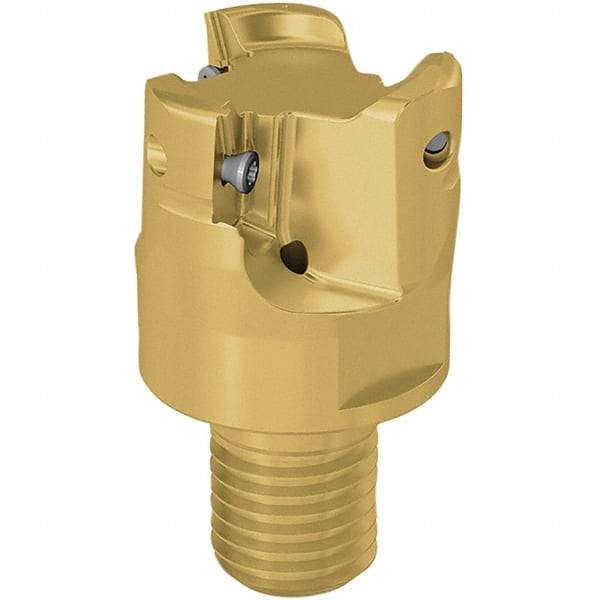 Seco - 40mm Cutting Diam, 7.5mm Max Depth of Cut, Modular Connection Indexable Copy End Mill - 3 Inserts, XP.. 12 Insert, 217.97-12 Toolholder, Steel, Through Coolant - Apex Tool & Supply