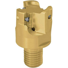 Seco - 40mm Cutting Diam, 7.5mm Max Depth of Cut, Modular Connection Indexable Copy End Mill - 3 Inserts, XP.. 12 Insert, 217.97-12 Toolholder, Steel, Through Coolant - Apex Tool & Supply