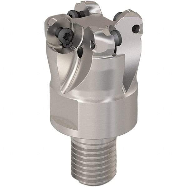 Seco - 23mm Cutting Diam, 6mm Max Depth of Cut, Modular Connection Indexable Copy End Mill - 4 Inserts, RP.. 1204 Insert, 217.29-06 Toolholder, Steel, Through Coolant - Apex Tool & Supply
