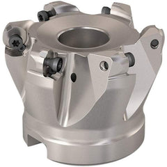 Seco - 54mm Cut Diam, 6mm Max Depth, 27mm Arbor Hole, 6 Inserts, RP..1204 Insert Style, Indexable Copy Face Mill - R220.29 Cutter Style, 10,900 Max RPM, 50mm High, Through Coolant, Series R220.29 - Apex Tool & Supply