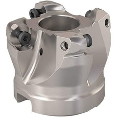 Seco - 38mm Cut Diam, 6mm Max Depth, 22mm Arbor Hole, 4 Inserts, RP..1204 Insert Style, Indexable Copy Face Mill - R220.29 Cutter Style, 12,500 Max RPM, 40mm High, Through Coolant, Series R220.29 - Apex Tool & Supply