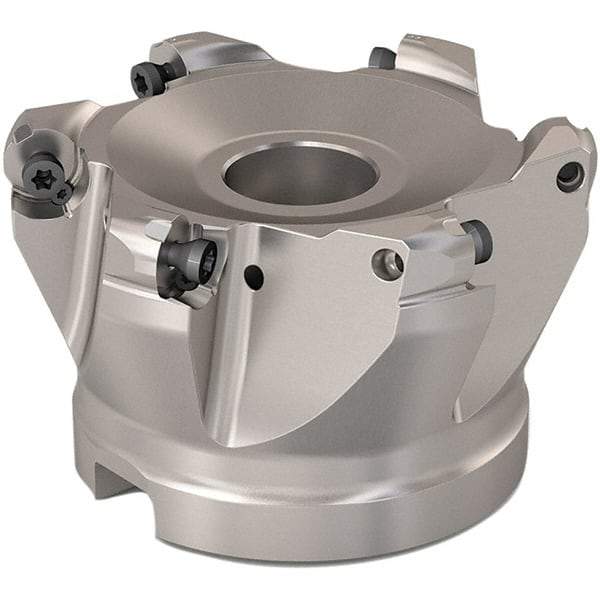 Seco - 68mm Cut Diam, 6mm Max Depth, 27mm Arbor Hole, 6 Inserts, RP..1204 Insert Style, Indexable Copy Face Mill - R220.29 Cutter Style, 10,000 Max RPM, 50mm High, Through Coolant, Series R220.29 - Apex Tool & Supply