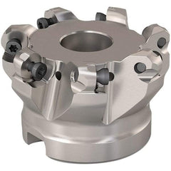 Seco - 51mm Cut Diam, 6mm Max Depth, 22mm Arbor Hole, 7 Inserts, RP..1204 Insert Style, Indexable Copy Face Mill - R220.29 Cutter Style, 11,200 Max RPM, 40mm High, Through Coolant, Series R220.29 - Apex Tool & Supply
