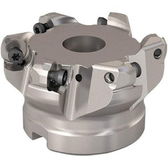 Seco - 51.5mm Cut Diam, 6mm Max Depth, 3/4" Arbor Hole, 6 Inserts, RP..1204 Insert Style, Indexable Copy Face Mill - R220.29 Cutter Style, 11,200 Max RPM, 1-1/2 High, Through Coolant, Series R220.29 - Apex Tool & Supply