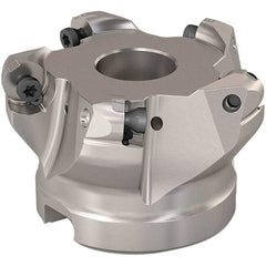 Seco - 51mm Cut Diam, 6mm Max Depth, 22mm Arbor Hole, 5 Inserts, RP..1204 Insert Style, Indexable Copy Face Mill - R220.29 Cutter Style, 11,200 Max RPM, 40mm High, Through Coolant, Series R220.29 - Apex Tool & Supply