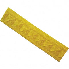 Ergo Advantage - 18" Long x 4" Wide x 1" Thick, Anti-Fatigue Modular Matting Anti-Fatigue Flooring - Female, 1 Interlocking Side, Yellow, For Dry & Wet Areas - Apex Tool & Supply