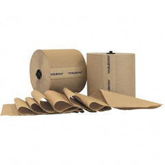PRO-SOURCE - Hard Roll of 1 Ply Natural Paper Towels - 7-7/8" Wide, 800' Roll Length - Apex Tool & Supply
