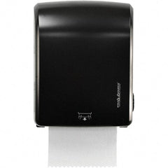 PRO-SOURCE - Hands Free, Plastic Paper Towel Roll Cabinet - 15.2" Deep, 1 Roll with Stub 8", Black - Apex Tool & Supply