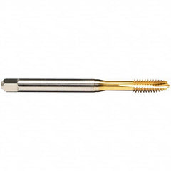 Emuge - M6x0.75 Metric Fine 6H 3 Flute TiN Finish HSS-E Spiral Point Tap - Apex Tool & Supply