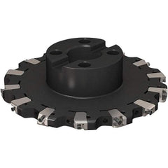 Seco - Shell Mount Connection, 17/32" Cutting Width, 2-1/8" Depth of Cut, 200mm Cutter Diam, 40mm Hole Diam, 7 Tooth Indexable Slotting Cutter - R335.25 Toolholder, XNHQ 1407 Insert, Right Hand Cutting Direction - Apex Tool & Supply