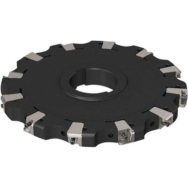 Seco - Arbor Hole Connection, 0.669" Cutting Width, 2-1/2" Depth of Cut, 200mm Cutter Diam, 50mm Hole Diam, 6 Tooth Indexable Slotting Cutter - R335.25 Toolholder, XNHQ 1407 Insert, Neutral Cutting Direction - Apex Tool & Supply