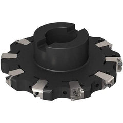 Seco - Shell Mount Connection, 0.669" Cutting Width, 43.82mm Depth of Cut, 160mm Cutter Diam, 40mm Hole Diam, 5 Tooth Indexable Slotting Cutter - R335.25 Toolholder, XNHQ 1407 Insert, Right Hand Cutting Direction - Apex Tool & Supply