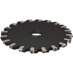 Seco - Arbor Hole Connection, 17/32" Cutting Width, 121.04mm Depth of Cut, 315mm Cutter Diam, 50mm Hole Diam, 10 Tooth Indexable Slotting Cutter - R335.25 Toolholder, XNHQ 1407 Insert, Neutral Cutting Direction - Apex Tool & Supply