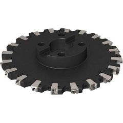 Seco - Shell Mount Connection, 0.669" Cutting Width, 91.48mm Depth of Cut, 315mm Cutter Diam, 60mm Hole Diam, 10 Tooth Indexable Slotting Cutter - R335.25 Toolholder, XNHQ 1407 Insert, Right Hand Cutting Direction - Apex Tool & Supply