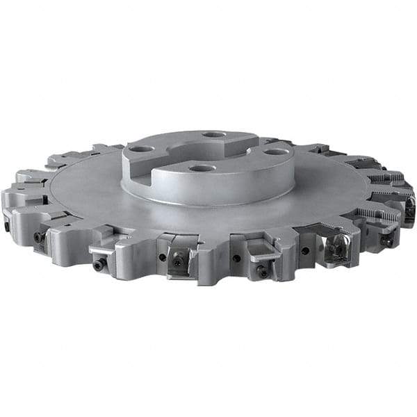 Seco - Shell Mount Connection, 1.024" Cutting Width, 91.5mm Depth of Cut, 315mm Cutter Diam, 60mm Hole Diam, 9 Tooth Indexable Slotting Cutter - R335.25 Toolholder, XNHQ 1707 Insert, Right Hand Cutting Direction - Apex Tool & Supply