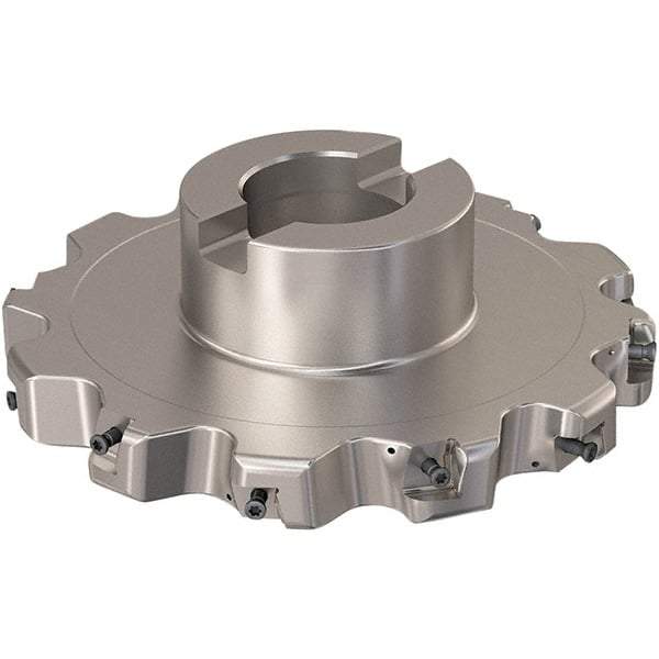 Seco - Shell Mount Connection, 0.787" Cutting Width, 44.31mm Depth of Cut, 160mm Cutter Diam, 40mm Hole Diam, 6 Tooth Indexable Slotting Cutter - R335.25 Toolholder, XNHQ 12 Insert, Right Hand Cutting Direction - Apex Tool & Supply