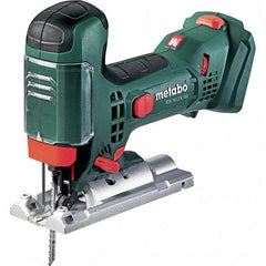 Metabo - 18 Volt, 550 to 2,800 SPM, 13/16" Stroke Length, Lithium-Ion Cordless Jigsaw - 45° Cutting Angle, Series 18V LiHD - Apex Tool & Supply