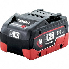 Metabo - 18 Volt Lithium-Ion Power Tool Battery - 8 Ahr Capacity, 160 min Charge Time, Series 18V LiHD - Apex Tool & Supply
