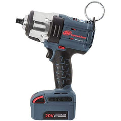 Ingersoll-Rand - 1/2" Drive 20 Volt Pistol Grip Cordless Impact Wrench & Ratchet - 0 to 1,900 RPM, 0 to 2,450 BPM, 1,500 Ft/Lb Torque, Lithium-Ion Batteries - Apex Tool & Supply