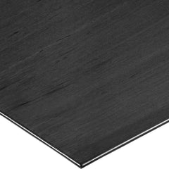USA Sealing - Plastic Bars; Material: Carbon Fiber ; Shape: Rectangular ; Height (Inch): 1/8 ; Width (Inch): 1 ; Length (Feet): 2 ; Color: Black - Exact Industrial Supply