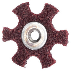3″ Diameter AG Non Woven Star Medium Grit 1/4 20 Eyelet AlumInum Oxide - Apex Tool & Supply