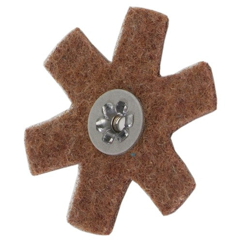4″ Diameter AG Non Woven Star Coarse Grit 1/4 20 Eyelet AlumInum Oxide - Apex Tool & Supply