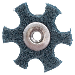 4″ Diameter AG Non Woven Star Very FIne Grit 1/4 20 Eyelet AlumInum Oxide - Apex Tool & Supply