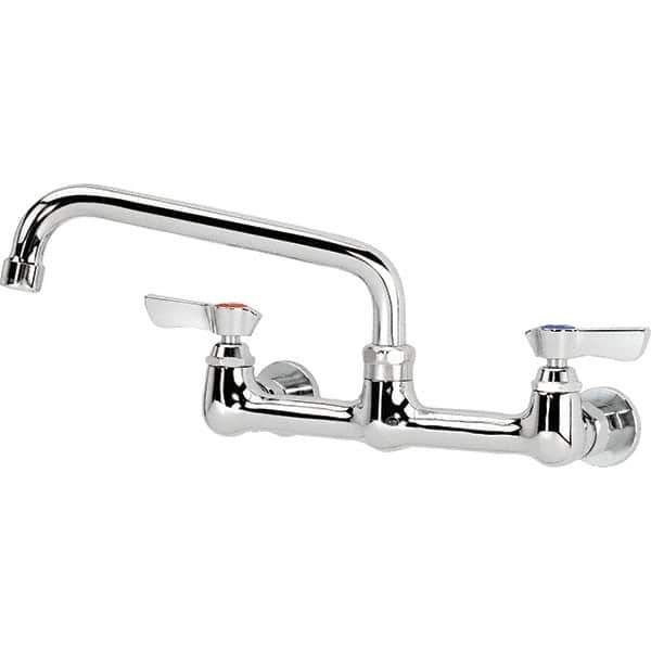Krowne - Wall Mount, Service Sink Faucet without Spray - Two Handle, Blade Handle, Standard Spout, No Drain - Apex Tool & Supply
