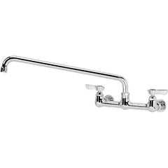 Krowne - Wall Mount, Service Sink Faucet without Spray - Two Handle, Blade Handle, Standard Spout, No Drain - Apex Tool & Supply