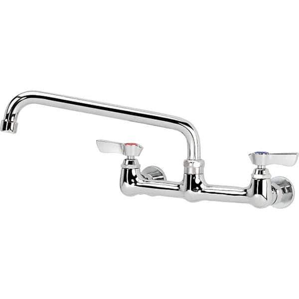 Krowne - Wall Mount, Service Sink Faucet without Spray - Two Handle, Blade Handle, Standard Spout, No Drain - Apex Tool & Supply