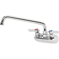 Krowne - Wall Mount, Service Sink Faucet without Spray - Two Handle, Color Coded Handle, Standard Spout, No Drain - Apex Tool & Supply