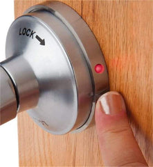 PDQ - Heavy Duty Classroom Intruder Lever Lockset - 2-3/4" Back Set, Small Format I/C Less Cylinder, Zinc, Antimicrobial Coated, Satin Chrome Plated Finish - Apex Tool & Supply