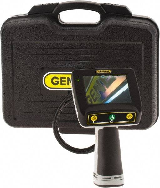 General - 0.31" Wide Camera Head, 39" Long Probe, Video Borescope Camera - 0.31" Probe Diam, 4" Display - Apex Tool & Supply