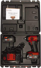 Chicago Pneumatic - 3/8" Drive 20 Volt Pistol Grip Cordless Impact Wrench & Ratchet - 2,400 RPM, 150 Ft/Lb Torque, 2 Lithium-Ion Batteries Included - Apex Tool & Supply