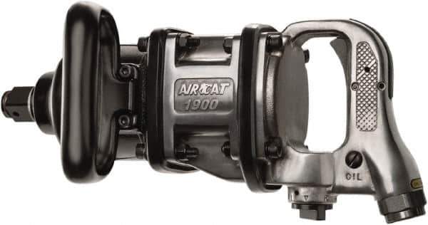 AIRCAT - 1" Drive, 4,000 RPM, 1,580 Ft/Lb Torque Impact Wrench - D-Handle, 12 CFM, 90 psi, 1/2" NPT Inlet - Apex Tool & Supply