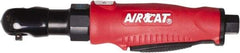 AIRCAT - 1/4" Drive, 380 RPM, 35 Ft/Lb Torque Ratchet Wrench - Inline Handle, 4 CFM, 90 psi, 1/4" NPT Inlet - Apex Tool & Supply